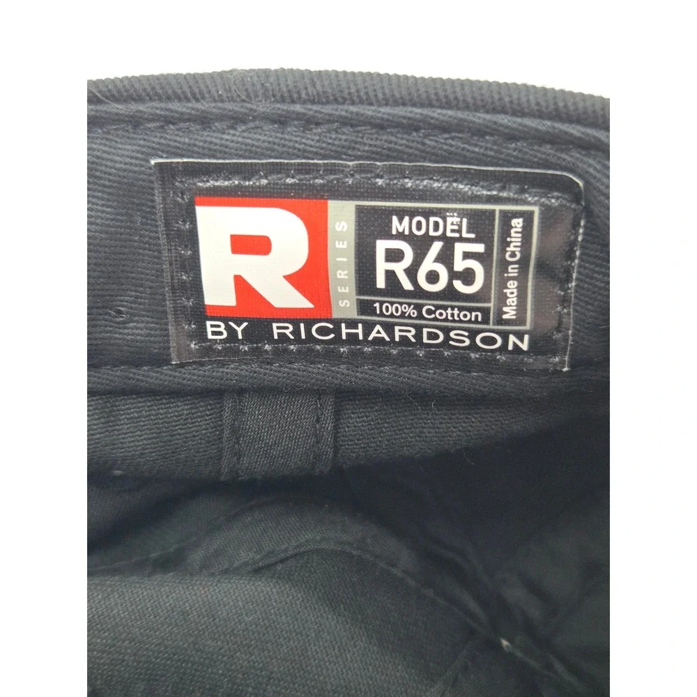Richardson Model R65 Hat Mens OSFM Black Cotton Embroidered Dad Cap Aviagen Logo